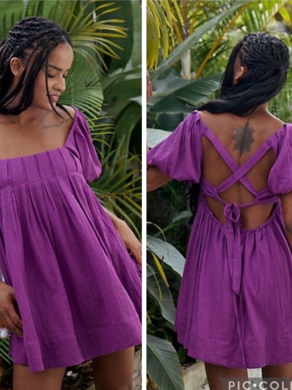 Free people Marina mini dress in purple